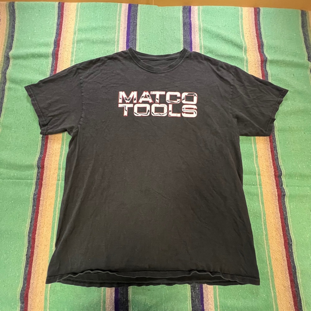 Matco Tools T Shirt Mens L Black Graphic Truck Short Sleeve Automotive Tee AZ16